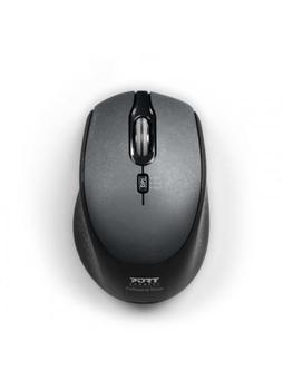 PORT DESIGNS Wireless Silent Mouse (USB-C & USB-A) Black (900713)