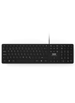 PORT DESIGNS Executive Office USB Keyboard (USB-C & USB-A) Swedish / 900754-SW (900754-SW)