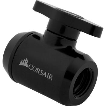 CORSAIR Fitting (valve), XF Adapter (Shut-off ball valve_ black) (CX-9055019-WW)