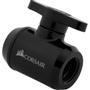 CORSAIR Fitting (valve),XF Adapter (Shut-off ball valve_ black)
