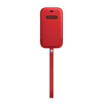 APPLE (PRODUCT) RED - skyddshölje för mobiltelefon - med MagSafe - läder - röd - för iPhone 12 mini (MHMR3ZM/A)