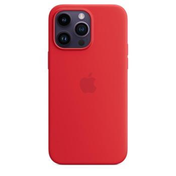 APPLE e - (PRODUCT) RED - back cover for mobile phone - with MagSafe - silicone - red - for iPhone 14 Pro Max (MPTR3ZM/A)