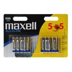 MAXELL batterier,  AAA (LR03), Alkaline, 1,5V, 10-pack (790254)