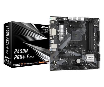 ASROCK B450M PRO4-F R2.0 AM4 4 DDR4 M-ATX CPNT (90-MXBEX0-A0UAYZ)