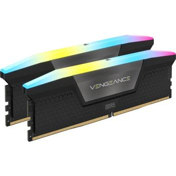 CORSAIR 32GB (2 x 16GB) DDR5 6200MHz Vengeance RGB XMP 3.0 Black Heatspreader 1.4V (CMH32GX5M2E6200C36)