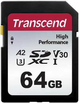 TRANSCEND 64GB SD Card UHS-I U3 A2 (TS64GSDC330S)