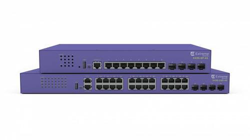 EXTREME Switch 8P/PoE+ 1Gbps 4P/SFP L2 124W Vifteløs (X435-8P-4S)