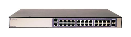 Extreme Networks ExtremeSwitching 210-24P-GE2,  24 x 1GbE Base-T, PoE+, 2 x 1GbE  SFP, Fixed AC PSU, L2, Static Routes (16569)