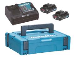 Makita CXT 12V batterilader + 2x2.0Ah Li-Ion-batterier