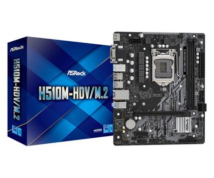 ASROCK H510M-HDV/ M.2 Bundkort - Intel H510 - Intel LGA1200 socket - DDR4 RAM - Micro-ATX (H510M-HDV/M.2)