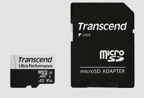 TRANSCEND d 340S - Flash memory card - 64 GB - A2 / Video Class V30 / UHS-I U3 / Class10 - microSDXC (TS64GUSD340S)