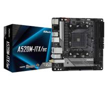ASROCK A520M-ITX/AC AM4 2 DDR4 4XSATA ULTRA M.2 32GB/S 6XUSB PORT HDMI CPNT