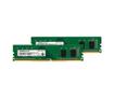 TRANSCEND d JetRAM - DDR4 - kit - 16 GB: 2 x 8 GB - DIMM 288-pin - 2666 MHz / PC4-21300 - 1.2 V - unbuffered - non-ECC