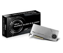ASROCK HYPER QUAD M.2 CARD PCIE GEN4X16 NVME 4XM.2 64GB/S CARD