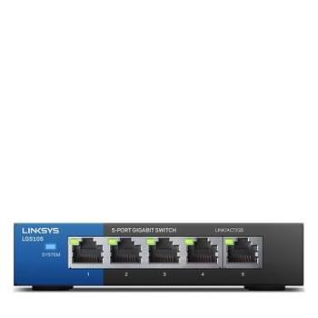 LINKSYS BY CISCO 5-Port Desktop Gigabit Switch LGS105 RETAIL (LGS105-EU-RTL)