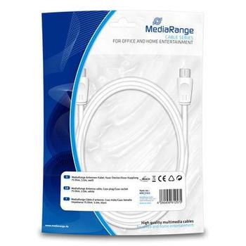 MediaRange Coaxial Cable 3 M Coax White (MRCS163)