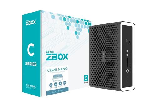 ZOTAC ZBOX CI625 Nano Barebone Intel Core-i3-1115G4 2XDDR4 SODIMM 2.5inch SATA III Bay DUAL 2GLAN WIFI BT DP/HDMI EU+UK PLUG (ZBOX-CI625NANO-BE)