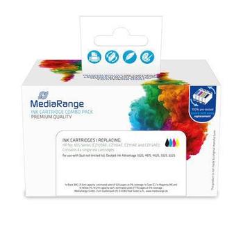 MediaRange Ink Cartridge 4 Pc(S) (MRHP655)