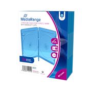 MediaRange BD sheath 3-fold (30 pieces), protective sheath (blue)