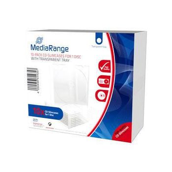 MediaRange CD-Leerhülle schmal für 2 Dics 5.2mm transpa. 10x (BOX32-T)