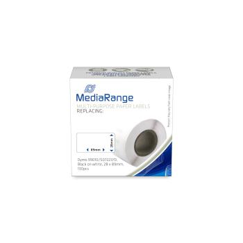 MediaRange Multi-Purpose Paper Labels, (MRDY99010)