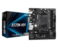 ASRock A520M-HDV - hovedkort - mikro ATX - Socket AM4 - AMD A520