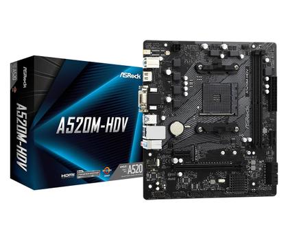 ASROCK A520M-HDV AMD AM4 MATX retail (90-MXBE50-A0UAYZ)