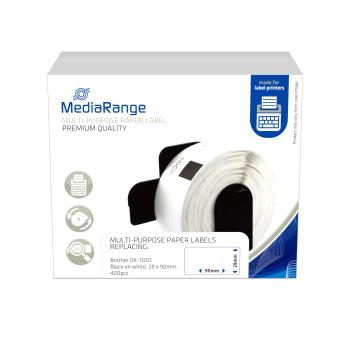 MediaRange Multi-Purpose Paper Labels, (MRBDK11201)