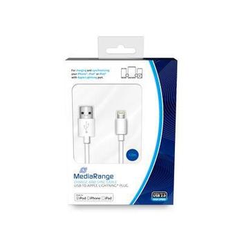 MediaRange Lightning Cable 1 M White (MRCS178)
