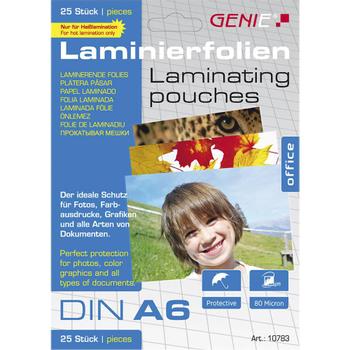GENIE Laminiertaschen 25 A6 - Folien (10783)
