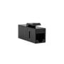 LOGILINK Keystone Kupplung 2X RJ45 UTP     , Cat.5e, schwarz