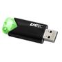 EMTEC B110 Click  3.2 64GB USB 3.2 Gen 1 Sort Grøn