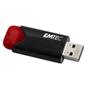EMTEC B110 Click  3.2 256GB USB 3.2 Gen 2 Sort Rød