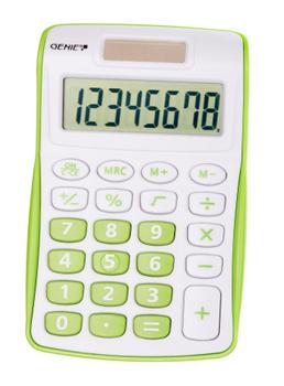 GENIE 120B 8 Digit Pocket Calculator Green - 12496 (12496)