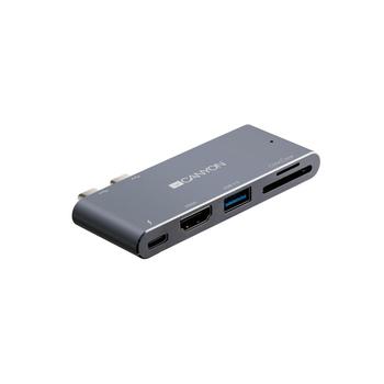 CANYON ChargingDock 2xTB -> HDMI/USB 3.0/ USB-C/ SD-Slot  100W retail (CNS-TDS05DG)