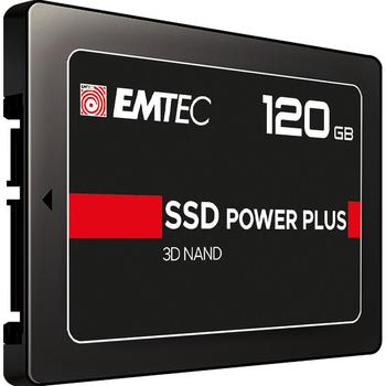 EMTEC X150 SSD Power Plus 120 GB Solid State Drive (black, SATA 6 GB / s, 2.5 inches) (ECSSD120GX150)