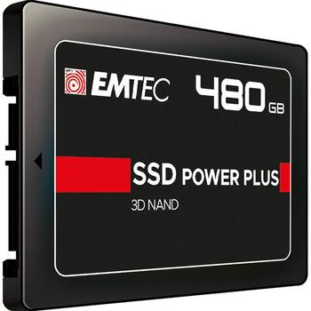 EMTEC X150 SSD Power Plus 480 GB Solid State Drive (black, SATA 6 GB / s, 2.5 inches) (ECSSD480GX150)