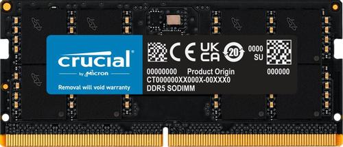 CRUCIAL DDR5 - module - 32 GB - SO DIMM 262-PIN - 4800 MT/s / PC5-38400 - CL40 - 1.1 V - niet-gebufferd - niet-ECC (CT32G48C40S5)
