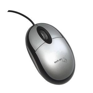 TECH AIR r XM301Bv2 - Mouse - optical - wired - USB - grey (XM301Bv2)