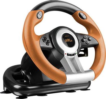 SPEEDLINK SpeedLink Drift O.Z. Racing Wheel for PC / Black-Orange (SL-6695-BKOR-01)