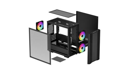 DEEPCOOL CC360 A-RGB Micro ATX Case, Black (R-CC360-BKAPM3-G-1)