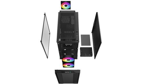 DEEPCOOL CC360 A-RGB Micro ATX Case, Black (R-CC360-BKAPM3-G-1)