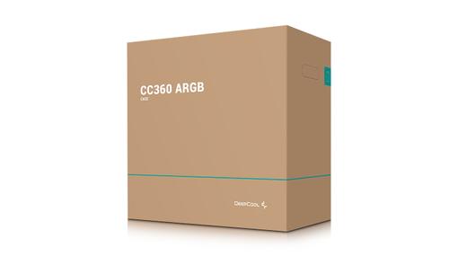 DEEPCOOL CC360 A-RGB Micro ATX Case, Black (R-CC360-BKAPM3-G-1)