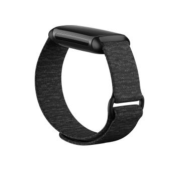 FITBIT Armbånd Hook &amp; Loop Band Charcoal Large – Charge 5 (FB181HLGYL)