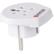 SKROSS Country Adapter, Denmark, India & Israel to Europe