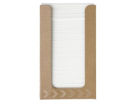 DUNI Serviett DUNISOFT 20cm hvit m/disp (100) (202943*12)