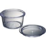 Flergangsmadglas,  5,9cm, Ø10cm, 200 ml, klar, PC *Denne vare tages ikke retur*
