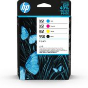 HP 950 Black 951 CMY Original Ink Cartridge 4-Pack (6ZC65AE#301)