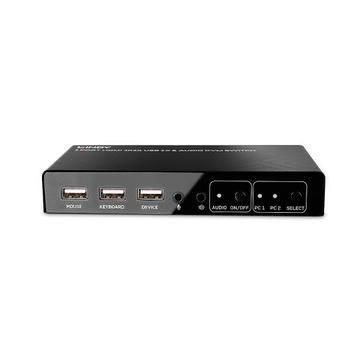 LINDY 2 Port HDMI 4K60, USB 2.0 & (32809)