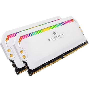 CORSAIR 32GB (2 x 16GB) DDR4 3600MHz CL18 Dominator Platinum White (CMT32GX4M2D3600C18W)